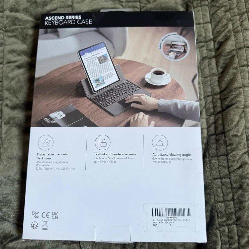 ESR Ascend Keyboard Case for iPad Air 11, iPad Pro 11 & iPad Air 4th & 5th Gen